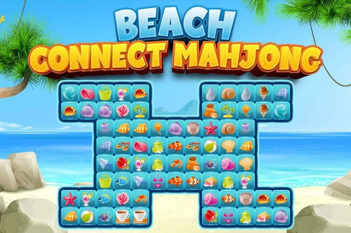 Beach Connect Mahjong Game
